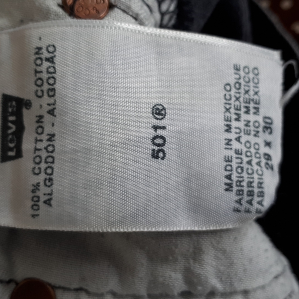 Levi's 501 29×30. 100% cotton. - Picture 8 of 8